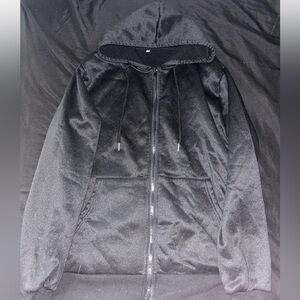 Black soft jacket perfect for the fall time